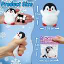 Penguin Taba Squishy, Kawaii Squishies, Penguin Sticky Stress Balls for Kids Sensory Toy, Cute Animals Stress Squeeze Ball, Taba FuFu Squishy Toys for Kids, Birthday Gifts