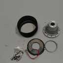 Qiilu Steering Wheel Hub Adapter Aluminum 6-Hole Hub Adaptor Kit Black for 323 Miata MX3 MX5 MX6