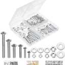 Mr. Pen- Bolts, Nuts, and Washer Assortment Kit, 113 pcs, Assorted Nuts and Bolts, Washer Kit (Silver)
