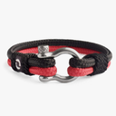 Mens Rope Bracelet - Stainless Steel Silver Shackle, Extremely Durable and Scratch Resistant Waterproof Paracord, Handmade, Nautical Wristband for Men 2-6