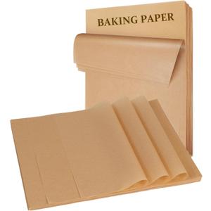 O2 Freak Parchment Paper Baking Sheets 300 PCS 12"x16" Pre Cut Non-Stick Baking Tray Mat, Oil Resistant and Waterproof Baking Paper, Fit for Food Baking, Cooking, Grilling, Air Fryer and Steaming