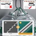 Shower HoseUpgrade 3 Layers Stainless Steel Shower TubeAnti-Kink and Leak-ProofHigh Pressure ResistanceEasy DIY ReplacementUniversal G 1/2 Connection. (2M) (79inchs)