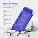 KIWIHOME Switch Lite Case, Durable Anti-Slip Shockproof Protective Hard Case Only for Handheld Switch, with Thumb Grip Caps Switch Lite Case for Boys (Blue)