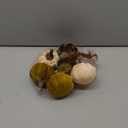 12pcs Velvet Fake Pumpkins Fall Decor Faux Small Foam Fabric Pumpkin for Autumn Table Centerpiece Party Farmhouse Harvest Thanksgiving (Cream/Lime Green/Forest Green)