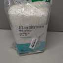 Clear Plastic Straws, Disposable - 400 Bendy Drinking Straws - 7.75" and Individually Wrapped - for Smoothies, Coffee, Alcohol, Juice, and More