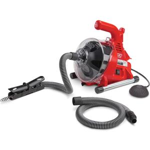 RIDGID 55808 PowerClear 120-Volt Drain Cleaning Machine Kit for Tubs, Showers, and Sinks, Drain Cleaner Machine Kit with AUTOFEED, Inner Core Cable, and Guide Hose