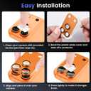 Tensea for iPhone 17 Pro Camera Lens Protector, Metal Aluminum Alloy Tempered Glass Cover Camera Screen Protector Accessories, Case Friendly