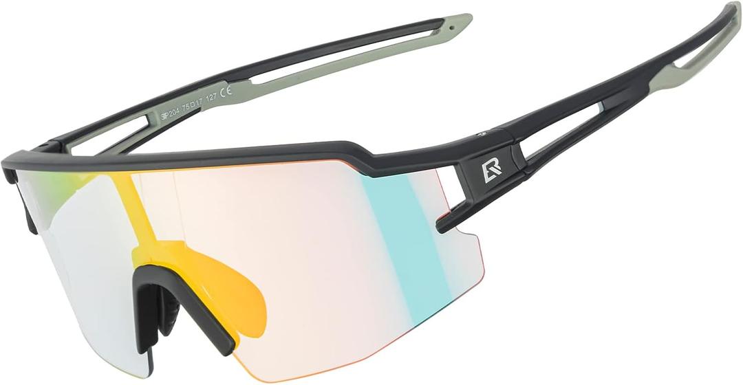 ROCKBROS Photochromic Sports Sunglasses for Men Women Cycling UV Protection, Standard