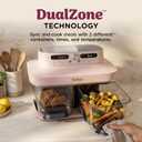 Ninja Crispi DualZone Glass Countertop Air Fryer, Rose Quartz, DD101PK1, 4 QT