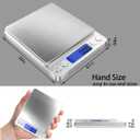 Fuzion Digital Gram Scale .01 Gram Accuracy, 500g Small Jewelry Scale, Mini Kitchen Food Scale for Herb, Powder, Gold, Coin - Weight Gram and Oz