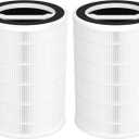 2-Pack P200S/P200 Pro Replacement Filter for WELOV P200S/P200 Pro Air Purifier, 3-in-1 HEPA and High-Efficiency Activated Carbon Filter for Smoke, Dander, Pollen, Dust, Unwanted Odors