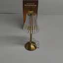 Cordless Table Lamps for Home,Table,Dining Room, Gold Rechargeable Lamps, USB Charge 12'' Tall LED Brass Portable Outdoor Indoor Table Lamp with Built-in Dimmer