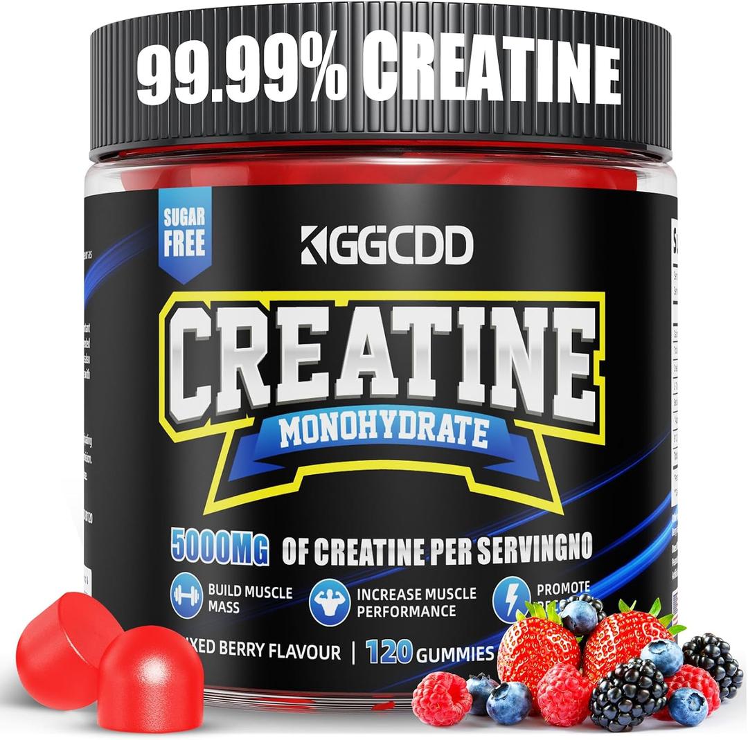 Creatine Gummies Monohydrate Complex, Pre-Workout for Men & Women