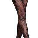 Fishnet Tights, Sexy High Waist Fishnet Stockings for Women, Stretchy & Durable Fishnets,  (Floral)