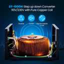 ANBULL DT-1000W Voltage Transformer Converter, 110V to 220V, 220V to 110V Step Up/Down Power Converter, Heavy Duty Voltage Converter 50-60Hz