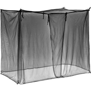 4 Corners Mosquito Net for Mosquiteros para Camas Bed Canopies Netting Bed Drapes Rectangular Mosquito Mesh for Camping Home Outdoor Travel Dormitory(L75 X W35.5 X H59 Inch) (Black)