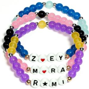 2 x AICase for Demon Merch Hunters Inspired Rumi Zoey Mira Bracelets Set, Huntrix Stuff Merchandise Costume Outfits Accessories Jewelry Birthday Party Favors Halloween Christmas Valentines Day Gifts