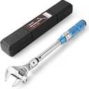 Open End Torque Wrench, Adjustable Torque Wrench 5 to 30 Nm with Click and Changeable 0-30MM Open End Head for Mini Split AC and HVAC System(Blue)