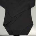 MANGOPOP Sweetheart V Neck Bodysuits for Women Long Short Sleeve Body Suits Tops Shirt (Small)