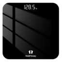 Digital Bathroom Scale for Body Weight: High-Precision 4-Sensor Accuracy, LED Display, 400lb/180kg Capacity, Safe Rounded Corners, Batteries Included