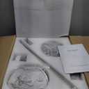 Fanbulous 42 Inch Ceiling Fans with Lights and Remote,Indoor Modern Flush Mount Ceiling Fan with 3CCT 6-Speed Quiet DC Motor,Black Small Low Profile Ceiling Fan for Bedroom Living Room Office(Nickel)