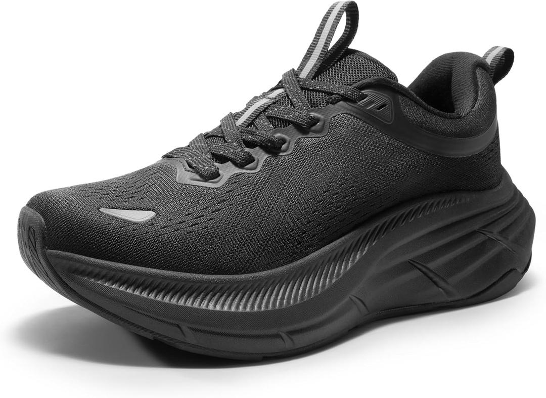 NORTIV 8 Women's Walking Shoes Cushion Comfortable ActiveBreeze Running Tennis Shoes Non-Slip Workout Gym Sports Athletic Breathable Fashion Sneakers (7.5, All Black)