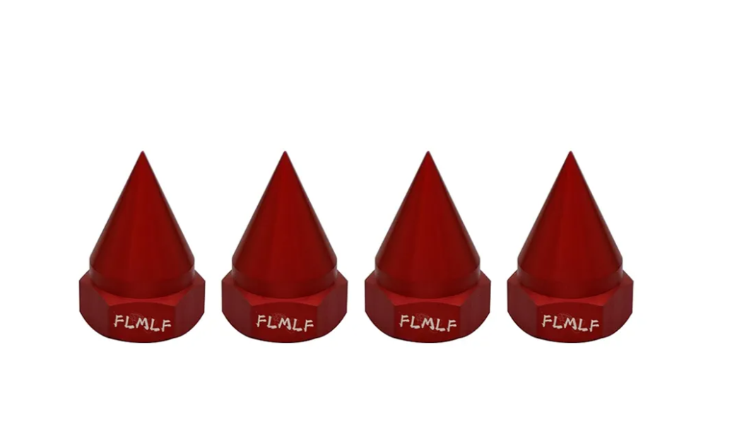 CNC Metal Cone Fixed Screw Nut (4pcs/Set) for 1/5 HPI Rovan Baja 5B SS 5T 5SC Parts (Red)