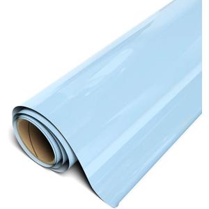 Siser EasyWeed Heat Transfer Vinyl 11.8" x 3ft Roll (Powder Blue) - Compatible with Siser, Cricut, Silhouette and Other Craft/Professional Cutters - CPSIA Certified