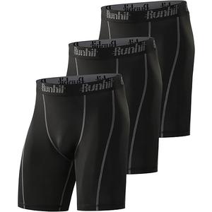 Runhit Compression Shorts Men Underwear Spandex Running Shorts Workout Athletic