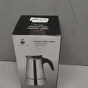 12 Cup Moka Pot Stainless Steel 600ml Italian Espresso Coffee Maker Stovetop CoffeeMakers Mocha Pot Percolator for Induction Stove Classic Cafe Makers Portable for Easy Brewing Tummy