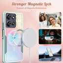 LISEVOfor Moto G Power 2025 Case - for Motorola Moto G Play 2025 Case Compatible with MagSafe Women Cute Girls Magnetic Protective Phone Cover Girly Pretty Butterfly Heavy Duty Shockproof Design