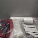 Ruqmuis Chair Cushions for Dining Chairs, 2" Thick Seat Cushions for Kitchen Chairs, DShaped Chair Pads with Washable Cover, Ties and Non Slip Backing, 17'' x 16'', Set of 4, Red