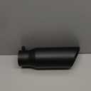 A-KARCK Exhaust Tip 3 Inch Inlet, 3" Inlet 4" Outlet 12" Long Black Coated Finish Muffler Tip For Truck Tailpipe, Stainless Steel Rolled Edge