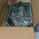 14 PCS Graduation Outdoor Decor, Green Glitter Congratulations Graduation Yard Signs with Stakes, Plastic Congrats Grad Yard Stakes, Large Grad Cap College High School Outdoor Lawn Decorations