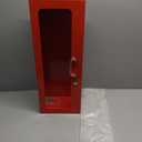 Wall Mount Fire Extinguisher Cabinet for 10LB Fire Extinguisher,24" H x 9" W x 6" D Fire Extinguisher Box with Handle & Lock,Red Steel Storage Case Fire Extinguisher Holder for Indoor/Outdoor