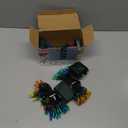 Joliyoou 4 Packs Total 200 LEDs 64ft Multicolored Christmas String Lights, Battery Operated Christmas Mini String Lights with 8 Lighting Modes, Indoor Outdoor LED Xmas Fairy String Lights with Timer