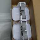 reliahom 3 Pack Broom Holder Wall Mount Mop Grippers No Drilling Self Adhesive Anti-Slip Mop Handle Hanger Dustpan and Broom Organizer Garage Storage Racks-White