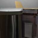 Ninestars 13 Gallon Automatic Trash Can, 50L Touchless Motion Sensor Garbage Can with Odor-Sealing Lid, Rectangular Stainless Steel, Silver Trim