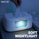 Jool Baby TinyBums Baby Wipe Warmer & Dispenser with LED Changing Light & On/Off Switch (Aqua)