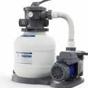 AQUASTRONG Sand Filter Pump for Above Ground Pool with Timer, 1/2 HP Pool Pump Max 2500 GPH for Pools up to 9000GAL, 12in Pool Sand Filter with 6-Way Valve, Improved Circulation for Crystal-Clear Pool