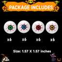 Halloween Games - Halloween Games for Kids, 24 Eyeballs Toys Bulk, Party Favors Crafts for Kids, Trick or Treat, Non-Candy Treat Bag Fillers for School Classroom Boys Girls Party Supplies