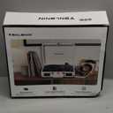 Vinyl Record Player with Builtin Speakers Vintage 3Speed Portable Suitcase Bluetooth Turntables with USB Recording BeltDriven LP Player Support AUX/RCA/Headphone Jack, Purple Leather