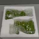 Decorative Decorations for Easter Bunny Gifts, Moss Green Flocking Sculpture, Garden Courtyard Family Gathering Celebration Decorations (Small 2PCS Standing+Sitting)