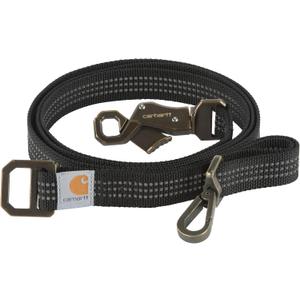 Carhartt Pet Durable Nylon Webbing Leashes for Dogs, Reflective Stitching for Visibility, Black (Nylon Webbing), Large