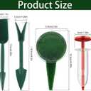 Mini Seed Planter Tool,New Mini Seed Spreader, Set of 6 Hand Held Garden Plant Seeds Planter, Adjustable Hand Sowing Seeder with 5 Dial Settings, Plastic Seed Spreader for Flowers, Vegetables