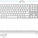OMOTON Bluetooth Keyboard Compatible with Mac, with Numeric Keypad, Rechargeable Wireless Keyboard Compatible with MacBook Pro/Air, iMac, Mac mini/Pro Laptop and PC (Silver)