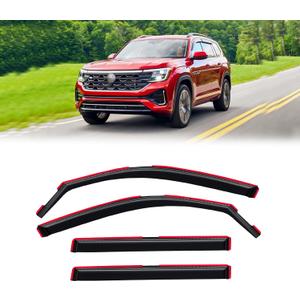 in-Channel Rain Guards Window Visor for Volkswagen (VW) Atlas 2018-2026