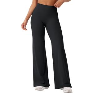 YEOREO Workout Leggings Womens No Front Seam Straight Leggings 29"/ 31.5"/ 33"/ 35" High Waist Buttery Eddiy Gym Yoga Pants (Black, M)