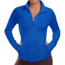 Women's Athletic Jackets Lightweight Workout Jackets Zip Up Running Jackets (XS)