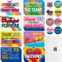 ZOIIWA 72 Pieces Employee Appreciation Cards Thank You Cards with Envelopes Bulk Decorations Colorful Gratitude Inspirational Staff Funny Happy Work Anniversary for Teacher Appreciation Coworkers